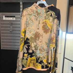 Anthropologie Floral Patterned Sweater